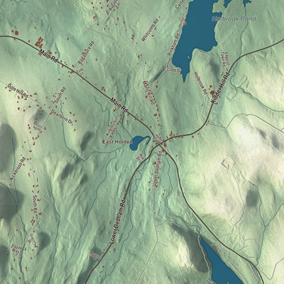 Street and neighborhood detail from the Holden, Maine map