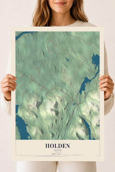 Holden, Maine map print - 18 x 24 archival matte print