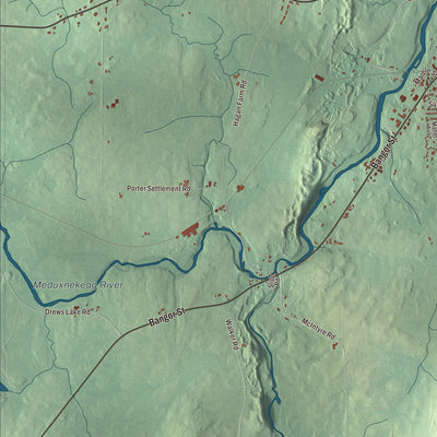 Street and neighborhood detail from the Houlton, Maine map