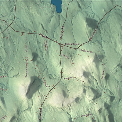 Street and neighborhood detail from the Jay, Maine map