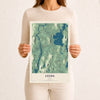 Map of Leeds, Maine, 12 x 18 inch unframed archival matte print