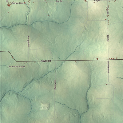 Street and neighborhood detail from the Limestone, Maine map