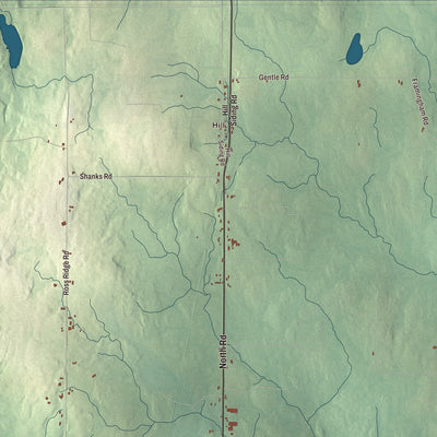 Street and neighborhood detail from the Littleton, Maine map