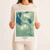 Map of Lowell, Maine, 12 x 18 inch unframed archival matte print