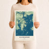 Map of Machiasport, Maine, 12 x 18 inch unframed archival matte print