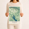Map of Madawaska, Maine, 12 x 18 inch unframed archival matte print