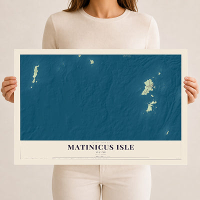 Matinicus Isle, Maine map print - 12 x 18 archival matte print