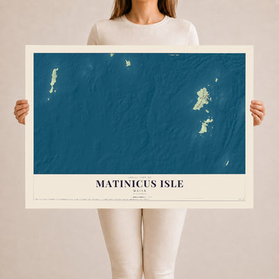 Matinicus Isle, Maine map print - 24 x 36 archival matte print