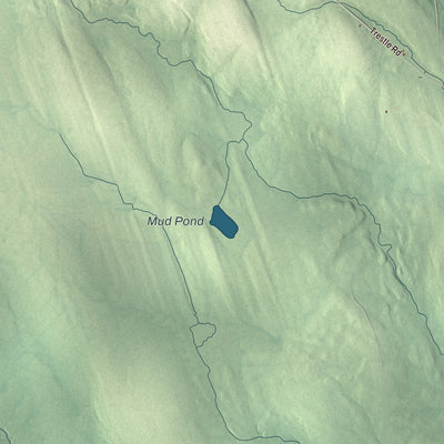 Terrain and local geography detail from the Medford, Maine map