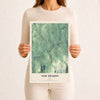 Map of New Sharon, Maine, 12 x 18 inch unframed archival matte print
