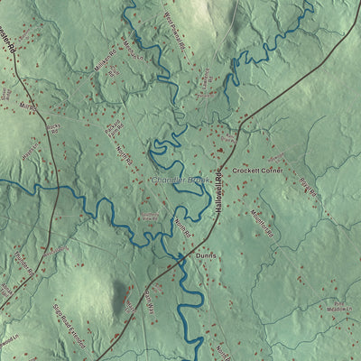 Terrain and local geography detail from the North Yarmouth, Maine map