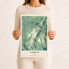 Map of Oakfield, Maine, 12 x 18 inch unframed archival matte print