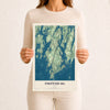 Map of Phippsburg, Maine, 12 x 18 inch unframed archival matte print