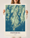 Map of Phippsburg, Maine, 24 x 36 inch unframed archival matte print