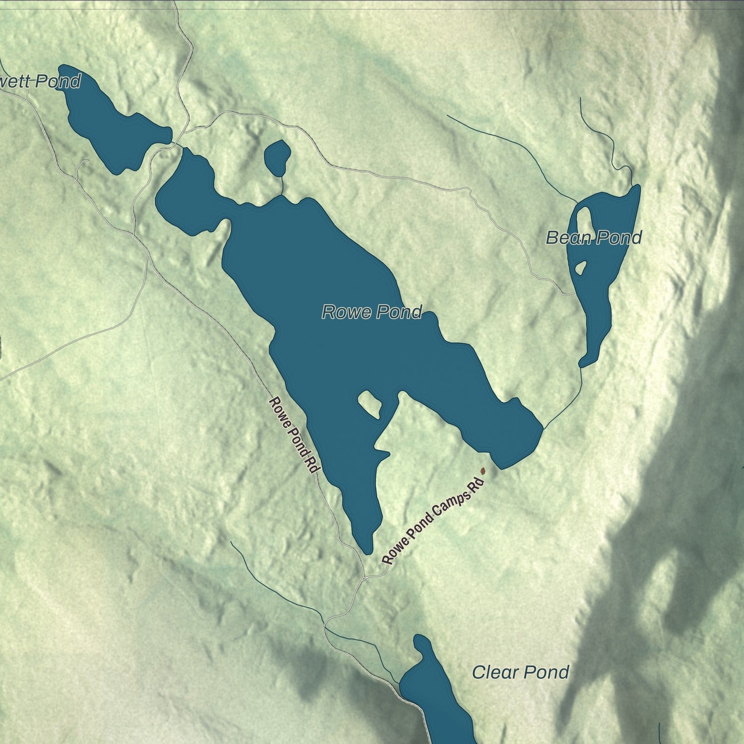 Street and neighborhood detail from the Pleasant Ridge, Maine map