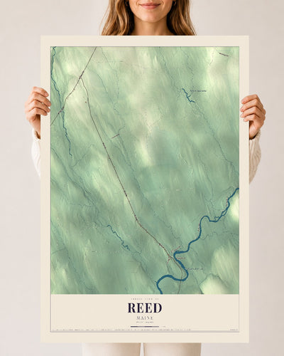 Reed, Maine map print - 24 x 36 archival matte print