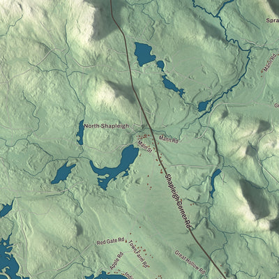 Street and neighborhood detail from the Shapleigh, Maine map