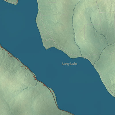 Terrain and local geography detail from the St. Agatha, Maine map