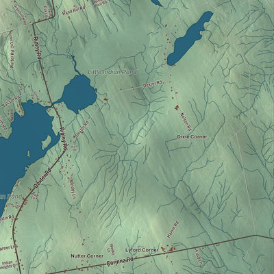 Street and neighborhood detail from the St. Albans, Maine map