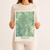 Map of Steep Falls, Maine, 12 x 18 inch unframed archival matte print