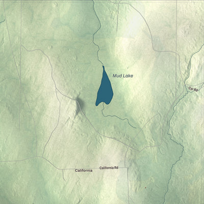 Terrain and local geography detail from the Stockholm, Maine map