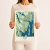 Map of Surry, Maine, 12 x 18 inch unframed archival matte print
