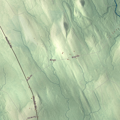 Street and neighborhood detail from the Waite, Maine map