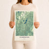 Map of Washington, Maine, 12 x 18 inch unframed archival matte print