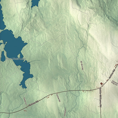 Street and neighborhood detail from the Wesley, Maine map