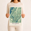 Map of West Gardiner, Maine, 12 x 18 inch unframed archival matte print