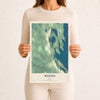 Map of Weston, Maine, 12 x 18 inch unframed archival matte print