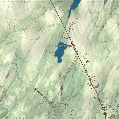 Street and neighborhood detail from the Wiscasset, Maine map