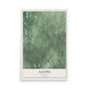 Map of Algoma, Michigan, 12 x 18 inch unframed archival matte print