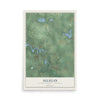 Map of Allegan, Allegan County, Michigan, 12 x 18 inch unframed archival matte print