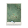 Map of Alpha, Michigan, 12 x 18 inch unframed archival matte print