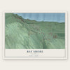 Bay Shore, Michigan map print, the full design