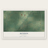 Bendon, Michigan map print, the full design