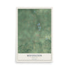 Map of Bennington, Michigan, 12 x 18 inch unframed archival matte print