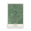 Map of Bentley, Michigan, 12 x 18 inch unframed archival matte print