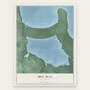 Big Bay, Michigan map print, the full design