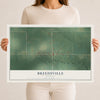 Map of Breedsville, Michigan, 12 x 18 inch unframed archival matte print