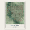 Brightmoor, Michigan map print, the full design