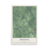 Map of Buchanan, Berrien County, Michigan, 12 x 18 inch unframed archival matte print