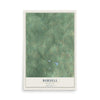 Map of Burdell, Michigan, 12 x 18 inch unframed archival matte print