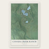 Canada Creek Ranch, Michigan map print, the full design