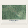 Cannonsburg, Michigan map print, the full design