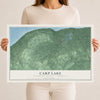 Map of Carp Lake, Ontonagon County, Michigan, 12 x 18 inch unframed archival matte print