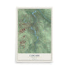 Map of Cascade, Michigan, 12 x 18 inch unframed archival matte print