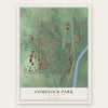 Comstock Park, Michigan map print, the full design