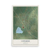 Map of Copemish, Michigan, 12 x 18 inch unframed archival matte print